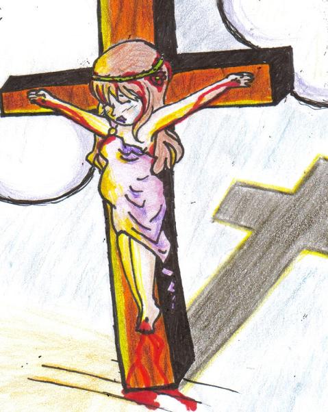 Crucifixtion of Mary by DemonessDarkFlame