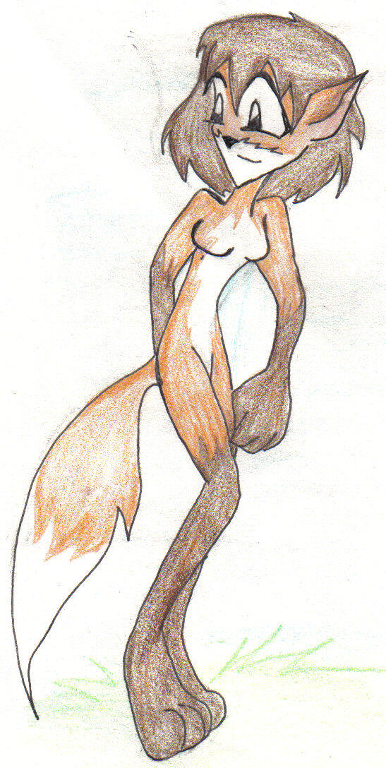 Gril fox by Demonfoxkitty