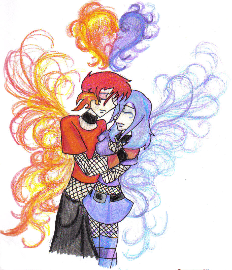 Fire and Ice by Demonfoxkitty