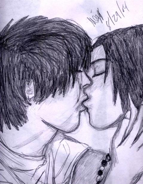 Kissing!! O.o oh my!!! by Demongirl101