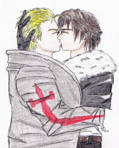 Seifer and Squall *wink, wink* by DemonofDoom