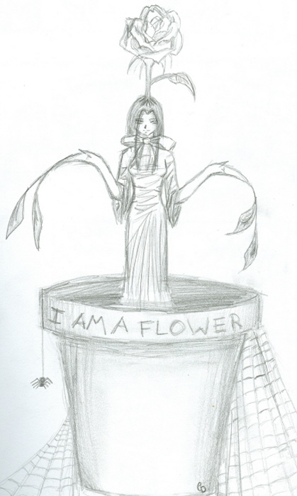 i am a flower by DemonofDoom