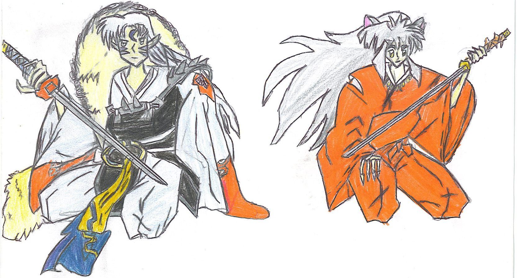 Inuyasha and Sesshomaru by Demons_fire06