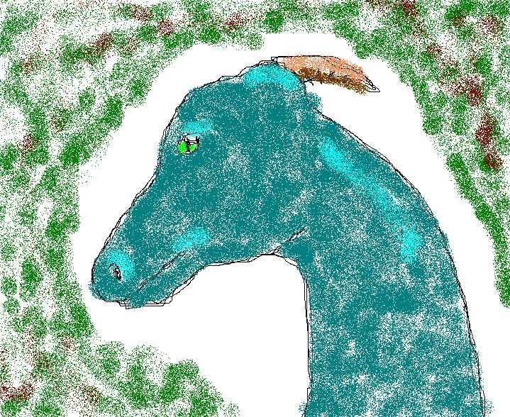 Dragon - MS Paint by Demothi
