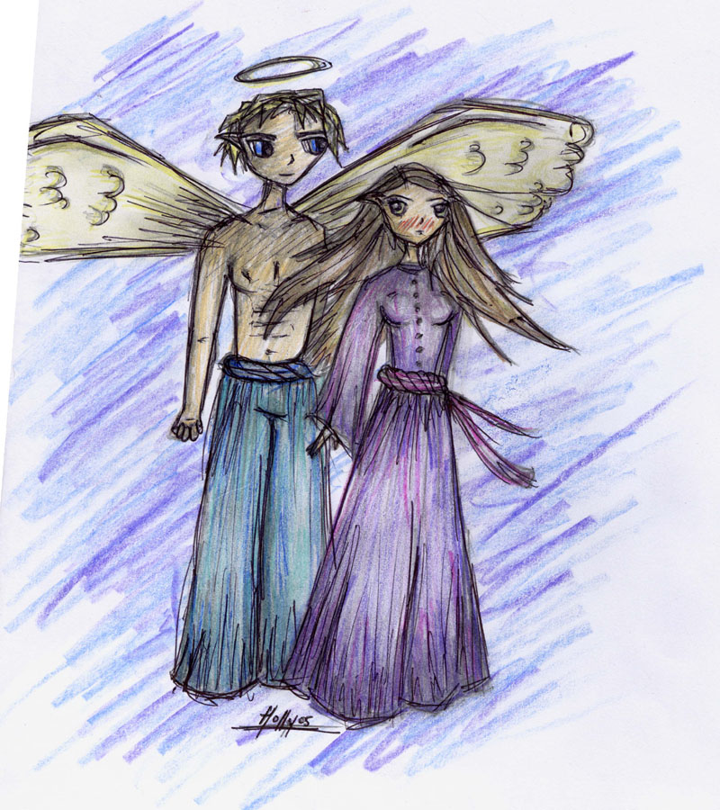 Angel Guy and Innocent Girl by DestractedLove