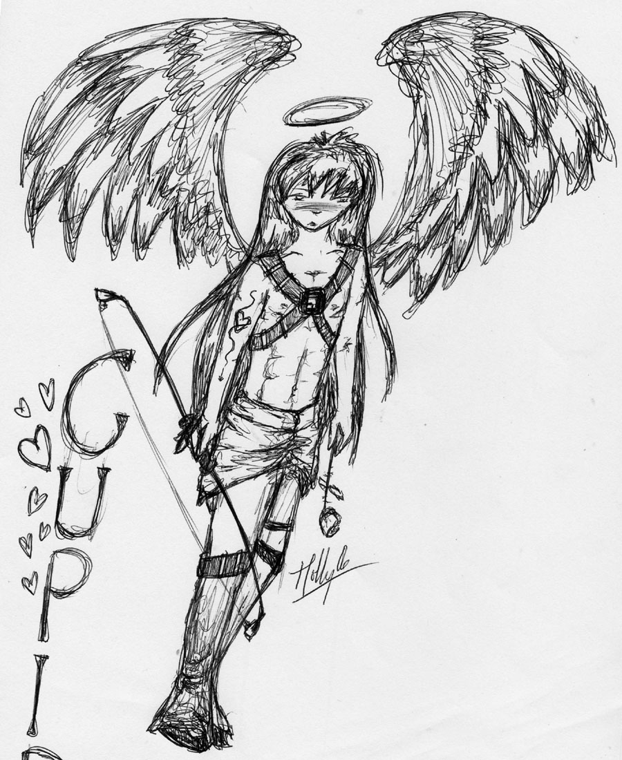 Cupid (Black And White) by DestractedLove