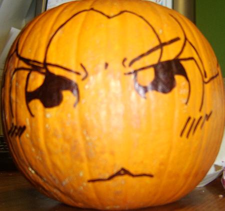 the d-chan pumpkin by Deus