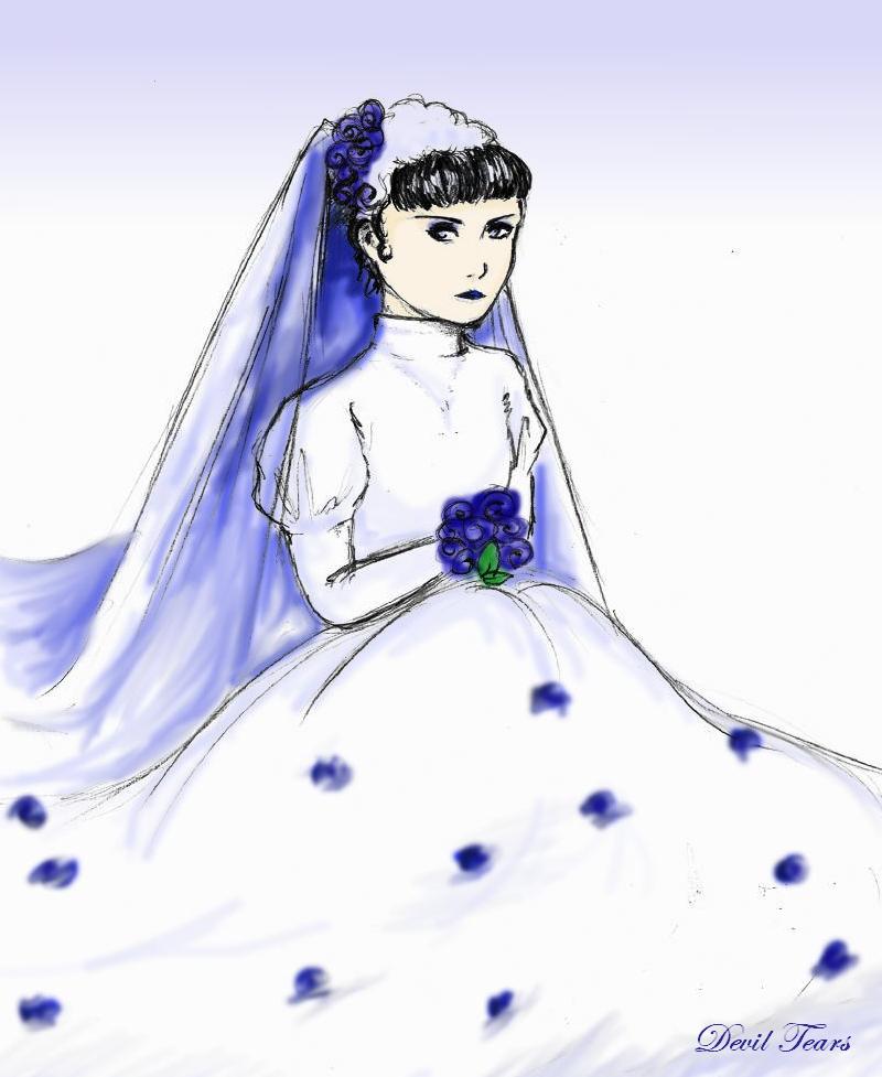 Bride in blue *request for kyoslave* by Devil_Tears