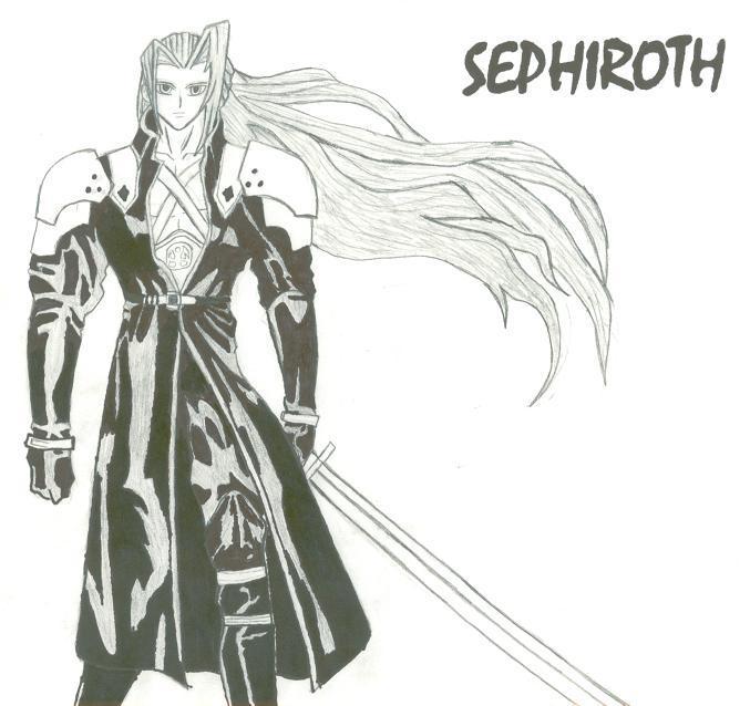 Sephiroth (and his pain in the butt clothes) by Devilofdarkness