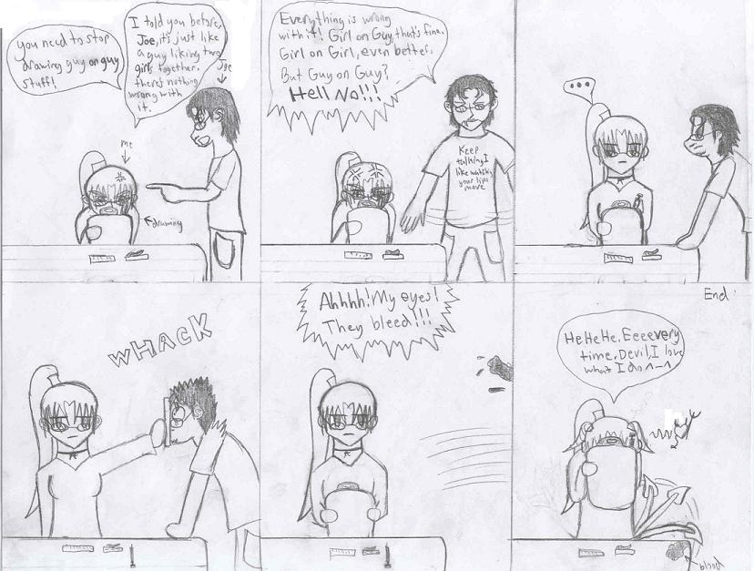 Joe's Views on Yaoi (comic) by Devilofdarkness