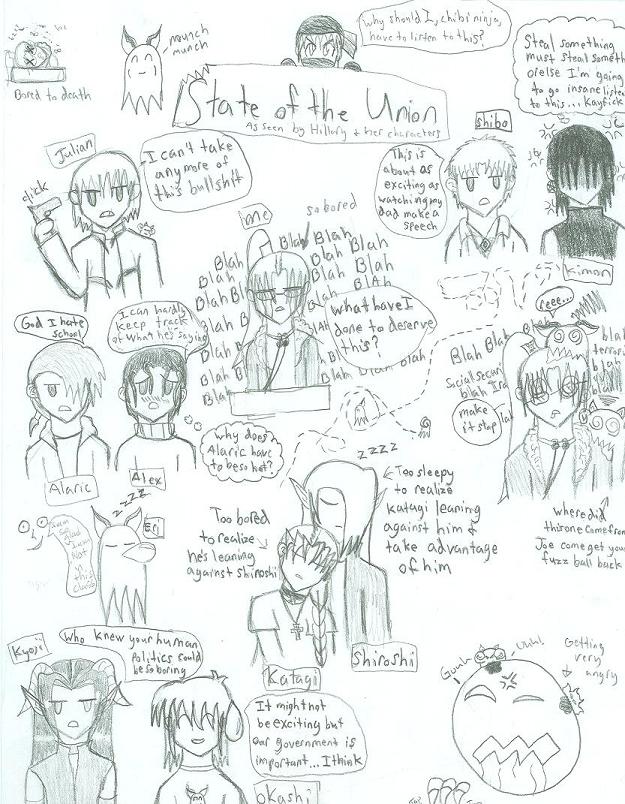 State of the Union Doodles by Devilofdarkness