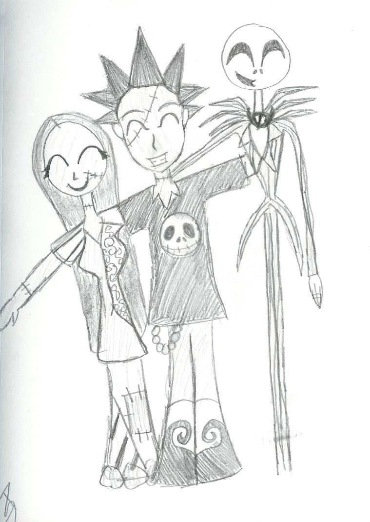 sally,me,and jack!!! by DevilzMoon06660