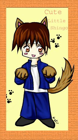 Chibi Shingo w/ puppy ears and tail by Die