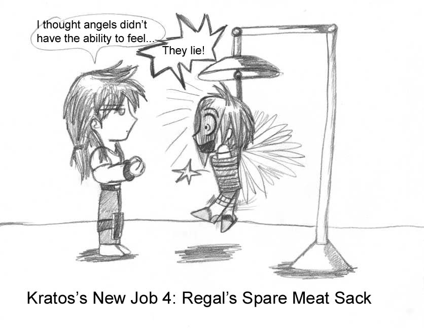 Kratos's New Job 4: Regal's Spare Meat Sack by DigiDolphin