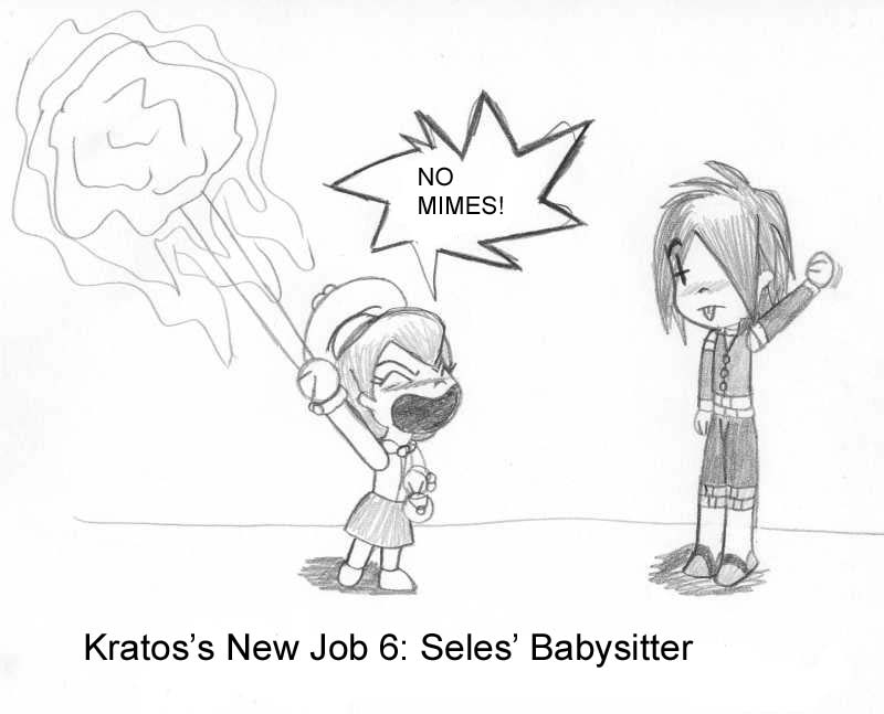 Kratos's New Job 6: Seles' Babysitter by DigiDolphin