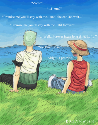 Promise me -Luffy and Zoro, One Piece- by Digitaldreamer