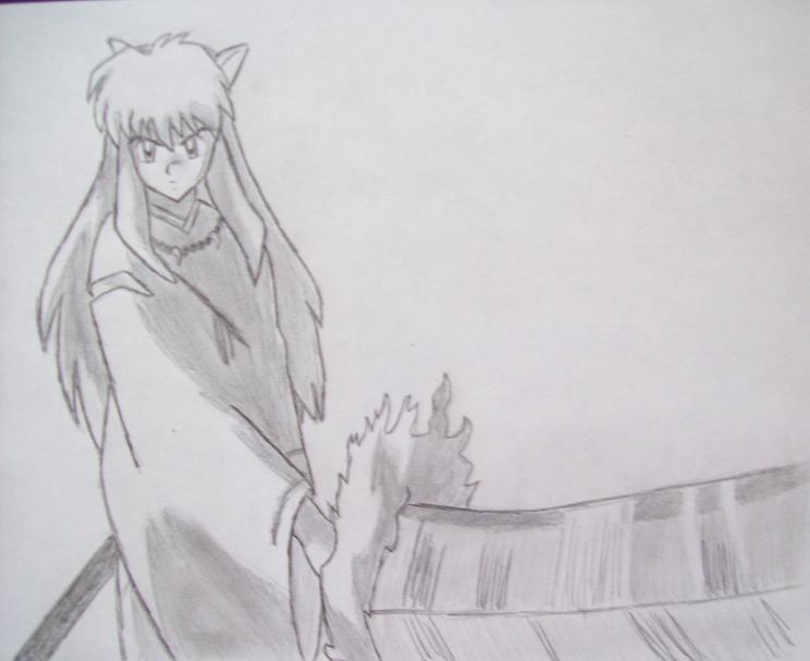 Inuyasha and the Tetsusaiga by DistantDragon