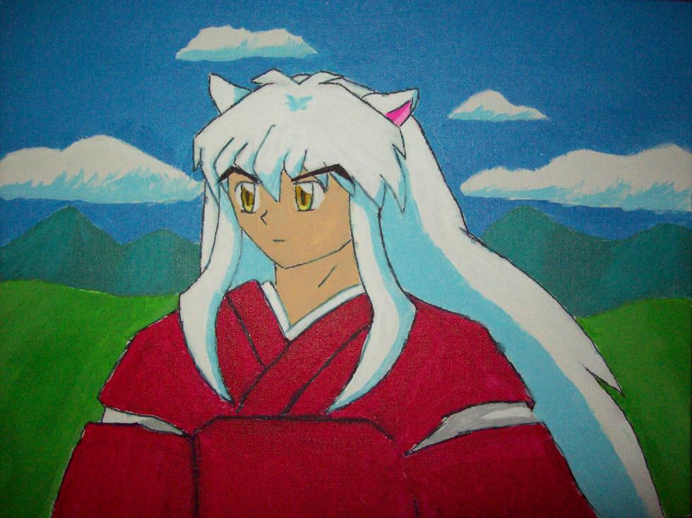 Inuyasha painting by DistantDragon