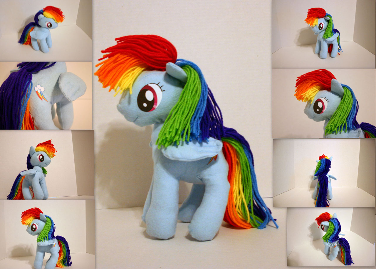 Rainbow Dash Plushie by DogerCraft
