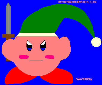 Sword Kirby WOOT! by Donut449andSallyAcorn_4_Life