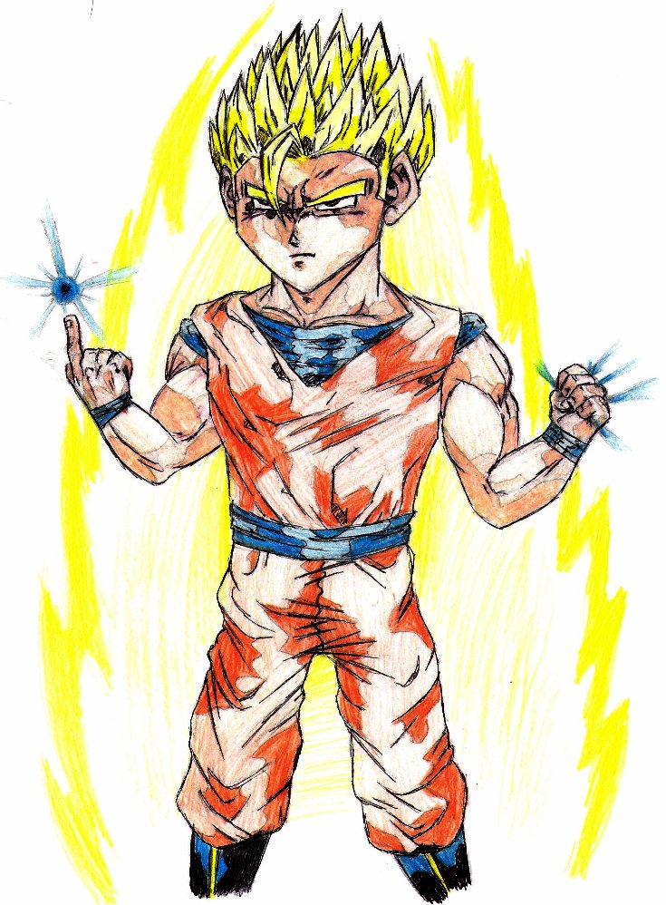My Atempt at Gohan (contest entry) by DorkyDragonOfTheDead