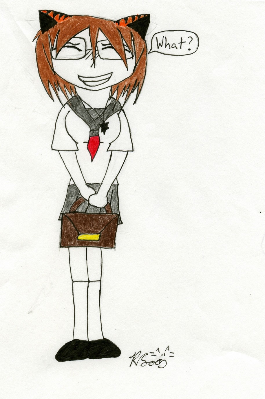 Rachel in Her School Uniform by Dorky_Otaku_Fan_Girl