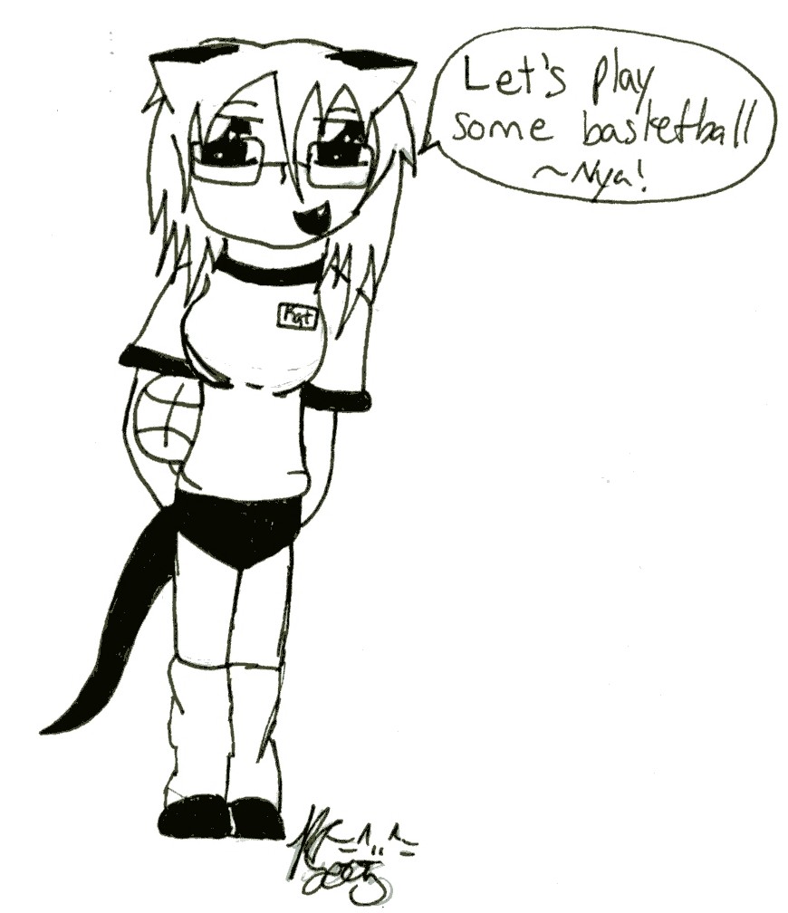 Kat In A Gym Uniform by Dorky_Otaku_Fan_Girl