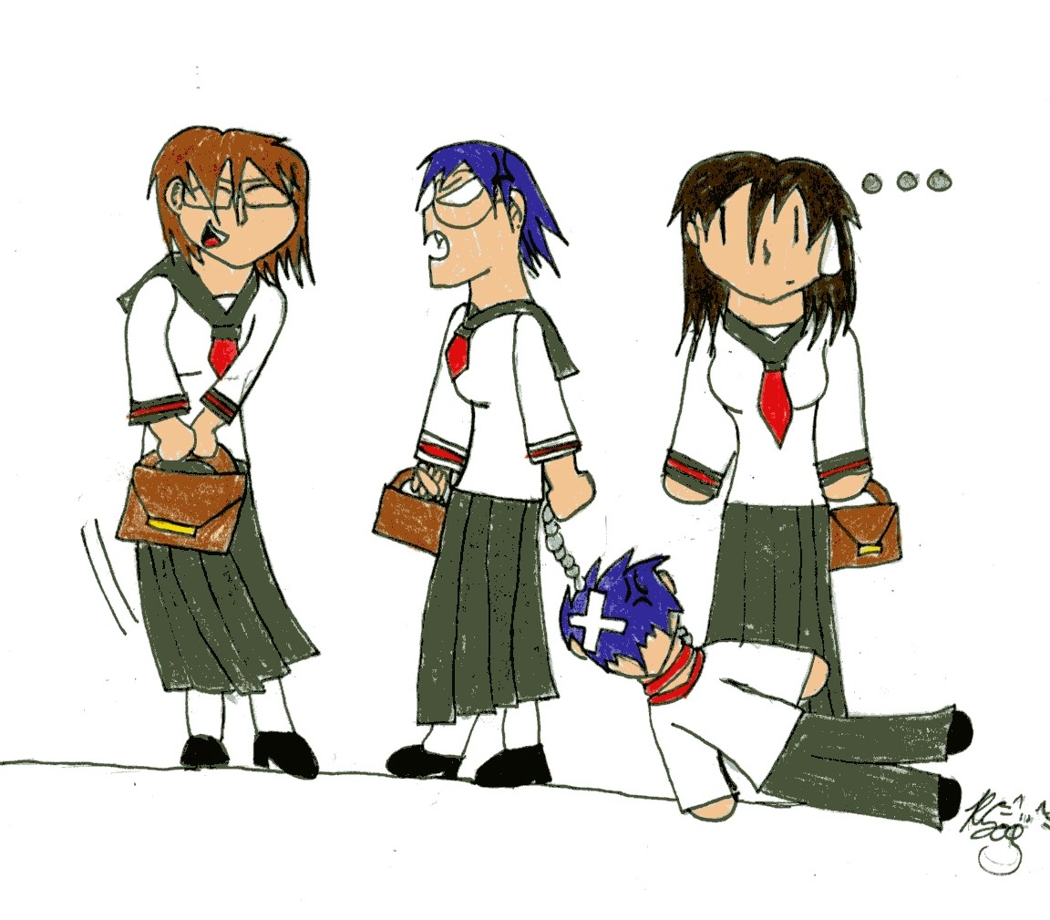 Rcahel and Friends: Going to School by Dorky_Otaku_Fan_Girl