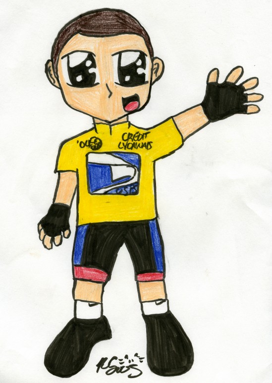 Chibi Lance Armstrong!!! by Dorky_Otaku_Fan_Girl