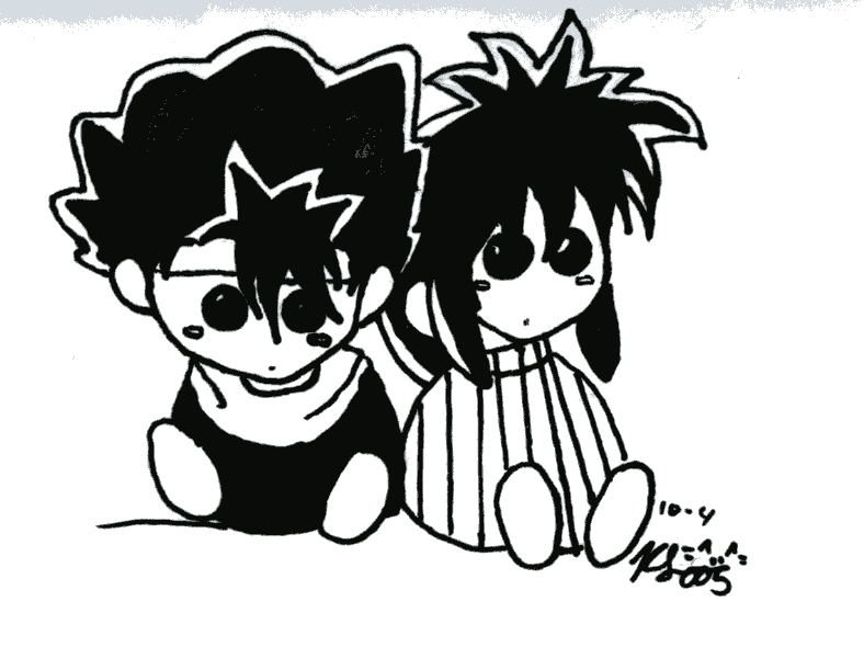 Hiei and Kurama Plushies!! by Dorky_Otaku_Fan_Girl