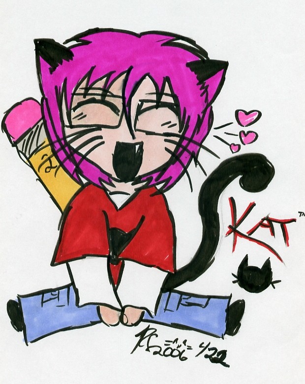 Kat..Grinning... by Dorky_Otaku_Fan_Girl