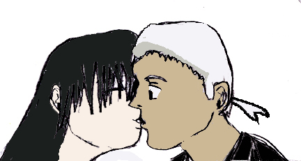 Tsume kissing a fanmade girl by Dot