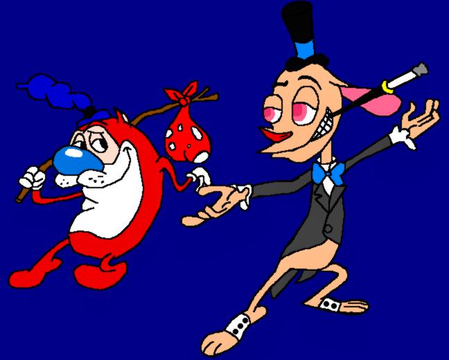 Rich Ren and Hobo Stimpy by DrWorm2000