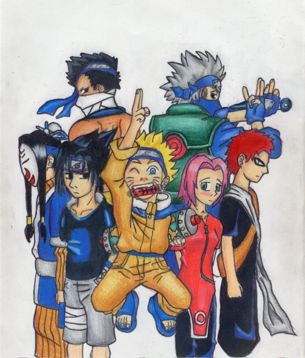 Naruto Collage by Dra-goon