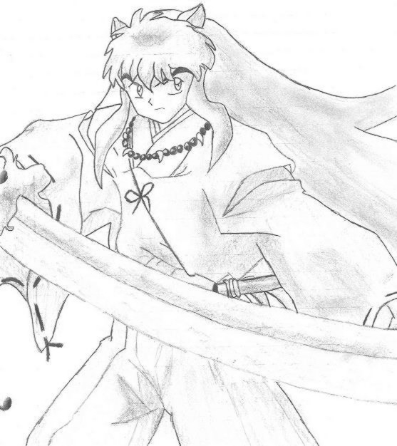 Inuyasha Fight Stance by Dracarus