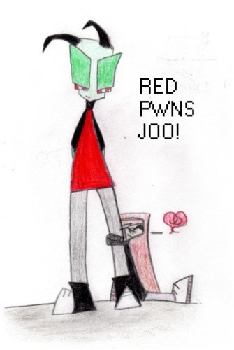 Red PWNZ j00 by DracoLuvur1