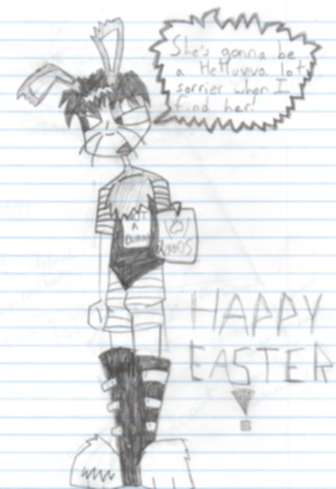 Teh Easter Bunny? O.o by DracoLuvur1