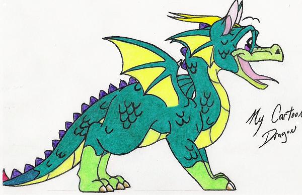 My Cartoon Dragon by Dracoanimegurl