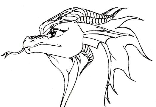 Cool Dragon head by Dracoanimegurl