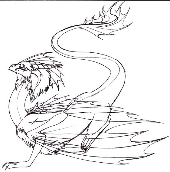dragon sketch landing