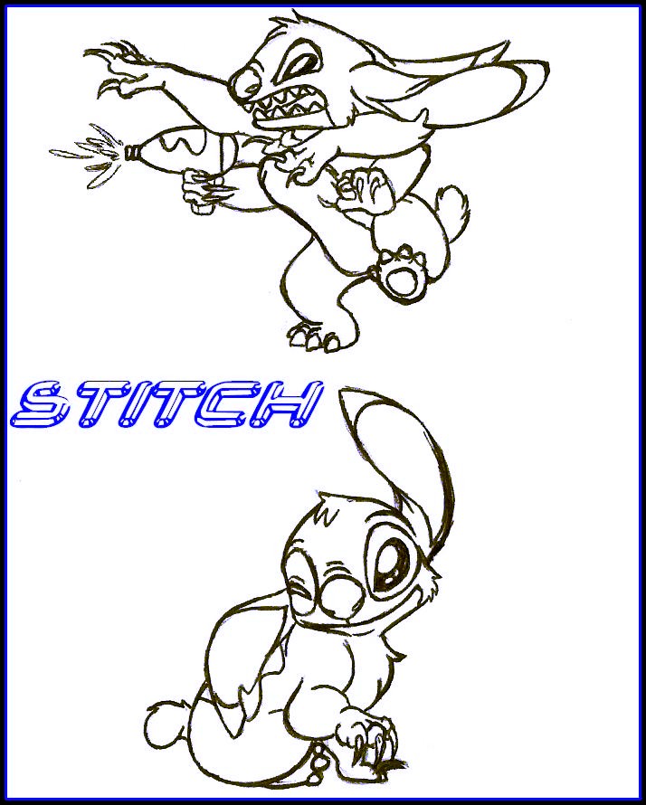 Look, It's Stitch! by Dracoanimegurl