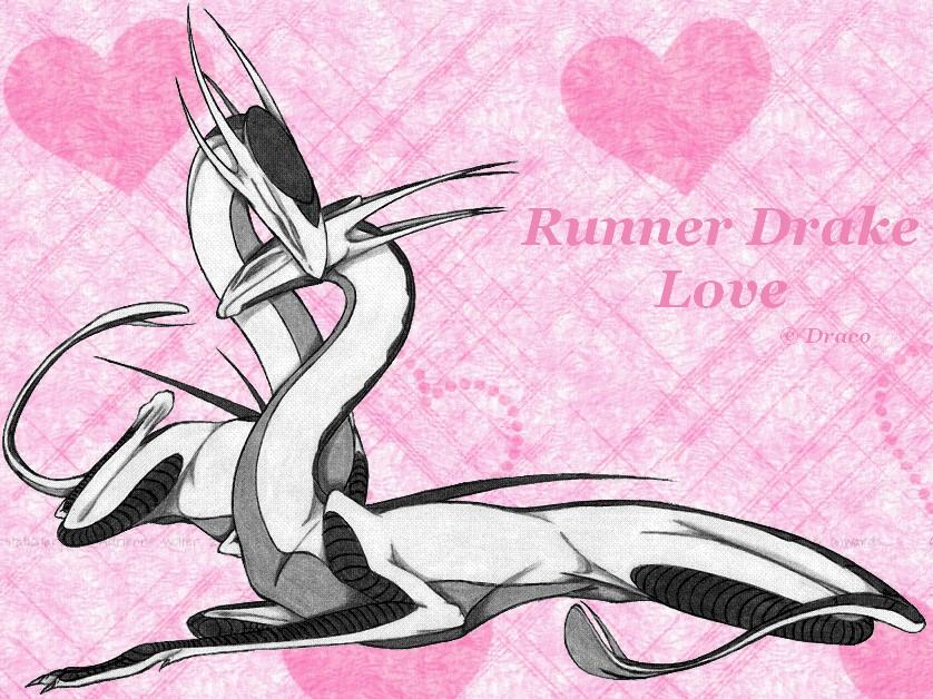 Runner Drake Love (with background) by Dracoanimegurl