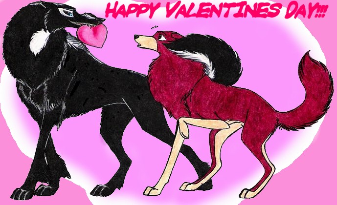 Happy V-Day!! (Wolf Love) by Dracoanimegurl