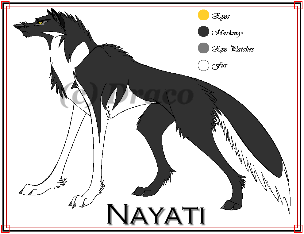 Nayati Character Sheet by Dracoanimegurl