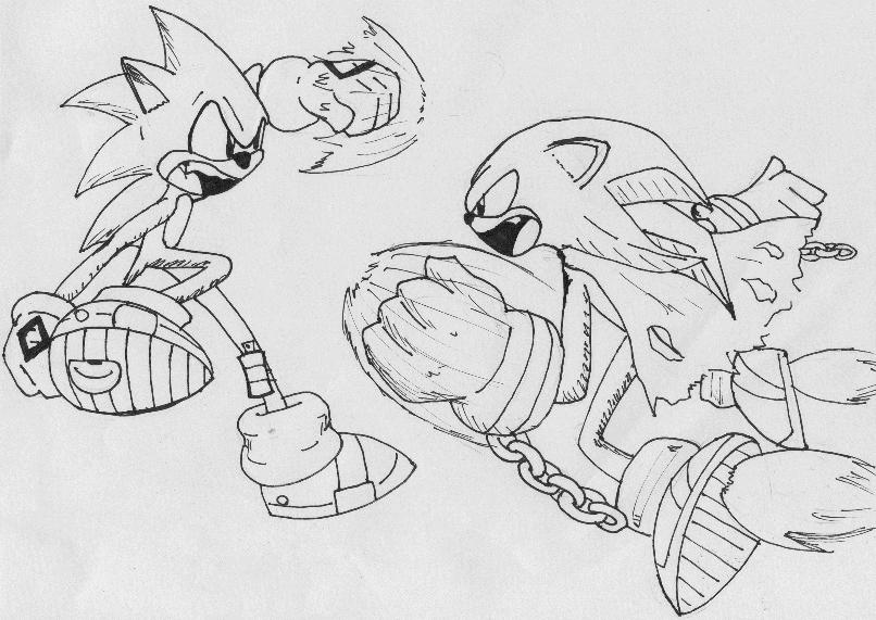 Street Sonic Vs. Street Shadow by Dracomas