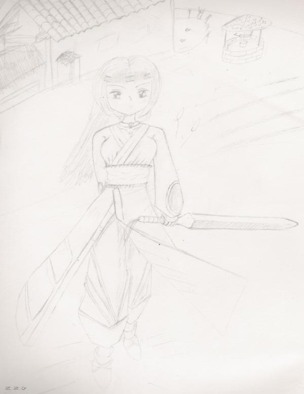 Anna The Sword Girl by Dragon3000