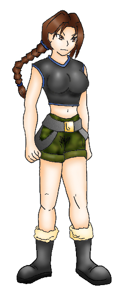 Anime style Lara Croft by DragonBlade