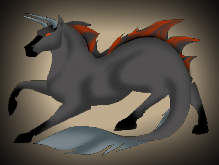 Dark Seahorse Dragon by DragonCat-Ink