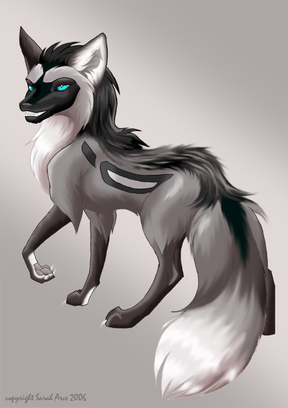 Silver Fox shiney namless-type thing by DragonCat-Ink
