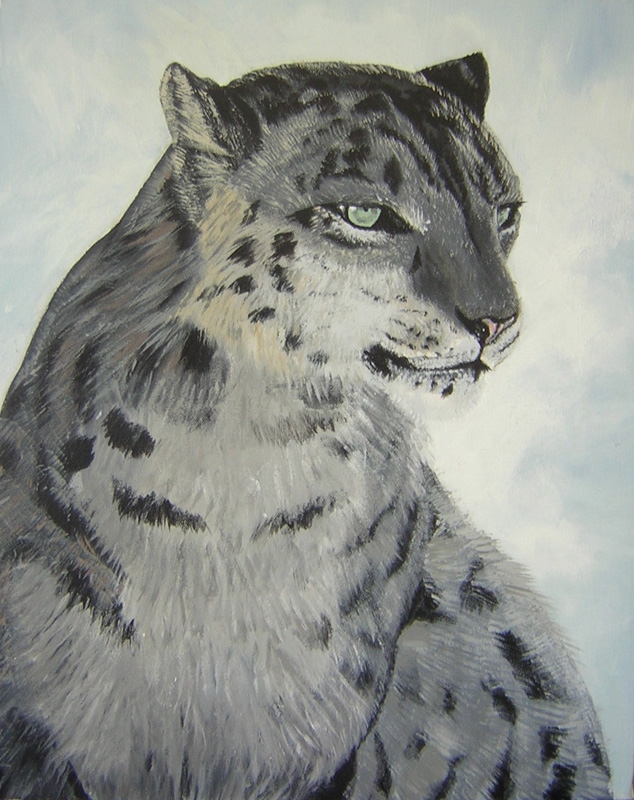 Old Snow Leopard by DragonCat-Ink